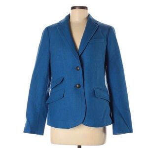 Talbots blue wool-blend blazer